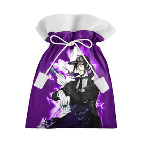 Подарочный 3D мешок с принтом Темный дворецкий в Петрозаводске, 100% полиэстер | Размер: 29*39 см | anime | black butler | manga | аниме | демон | манга | сиэль фантомхайв | яна тобосо