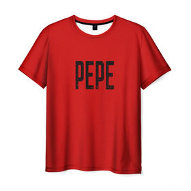 Мужская футболка 3D с принтом LiL PEPE в Петрозаводске, 100% полиэфир | прямой крой, круглый вырез горловины, длина до линии бедер | cry baby | emo | lil peep | rap | группа | музыка | надпись | нытик | рэп | эмо