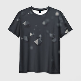 Мужская футболка 3D с принтом Абстрактная материя в Петрозаводске, 100% полиэфир | прямой крой, круглый вырез горловины, длина до линии бедер | 