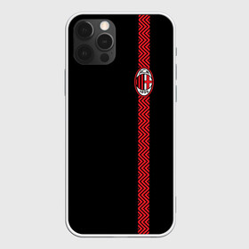 Чехол для iPhone 12 Pro с принтом AC MILAN в Петрозаводске, силикон | область печати: задняя сторона чехла, без боковых панелей | ac milan | fc | fc milan | football | milan | soccer | белый | клуб | красный | милан | спорт | спортивные | фк | футбол | цвет.логотип | черный | эмблема