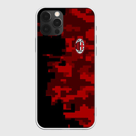 Чехол для iPhone 12 Pro с принтом AC MILAN в Петрозаводске, силикон | область печати: задняя сторона чехла, без боковых панелей | ac milan | fc | fc milan | football | milan | soccer | белый | клуб | красный | милан | спорт | спортивные | фк | футбол | цвет.логотип | черный | эмблема