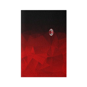 Обложка для паспорта матовая кожа с принтом AC MILAN в Петрозаводске, натуральная матовая кожа | размер 19,3 х 13,7 см; прозрачные пластиковые крепления | ac milan | fc | fc milan | football | milan | soccer | белый | клуб | красный | милан | спорт | спортивные | фк | футбол | цвет.логотип | черный | эмблема