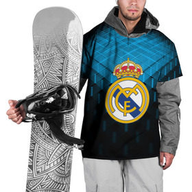 Накидка на куртку 3D с принтом Real Madrid 2018 Original в Петрозаводске, 100% полиэстер |  | Тематика изображения на принте: emirates | fc | real madrid | геометрия | реал мадрид | футбольный клуб | эмблема