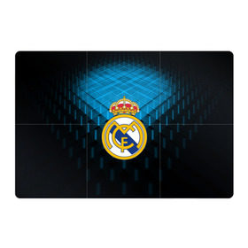 Магнитный плакат 3Х2 с принтом Real Madrid 2018 Original в Петрозаводске, Полимерный материал с магнитным слоем | 6 деталей размером 9*9 см | emirates | fc | real madrid | геометрия | реал мадрид | футбольный клуб | эмблема