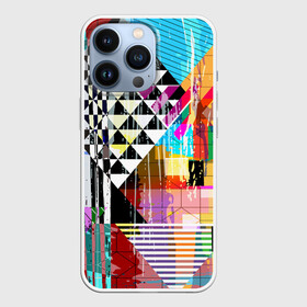 Чехол для iPhone 13 Pro с принтом abstractiongeometry в Петрозаводске,  |  | abstraction | geometry | polygon | абстракция | геометрия | грань | краски | кубик | кубики | линии | мозаика | полигон | разноцветные | ребро | текстура | тени | узор