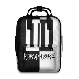 Женский рюкзак 3D с принтом Paramore в Петрозаводске, 100% полиэстер | лямки с регулируемой длиной, сверху ручки, чтобы рюкзак нести как сумку. Основное отделение закрывается на молнию, как и внешний карман. Внутри два дополнительных кармана, один из которых закрывается на молнию. По бокам два дополнительных кармашка, куда поместится маленькая бутылочка
 | Тематика изображения на принте: paramore | альтернативный | группа | джош фарро | зак фарро | панк | панкрок | пара море | парамор | парамора | параморе | парморе | поп | поппанк | попрок | рок | тейлор йорк | хейли уильямс