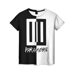 Женская футболка 3D с принтом Paramore в Петрозаводске, 100% полиэфир ( синтетическое хлопкоподобное полотно) | прямой крой, круглый вырез горловины, длина до линии бедер | paramore | альтернативный | группа | джош фарро | зак фарро | панк | панкрок | пара море | парамор | парамора | параморе | парморе | поп | поппанк | попрок | рок | тейлор йорк | хейли уильямс