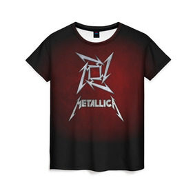 Женская футболка 3D с принтом Metallica в Петрозаводске, 100% полиэфир ( синтетическое хлопкоподобное полотно) | прямой крой, круглый вырез горловины, длина до линии бедер | metallica | группа | джеймс хэтфилд | кирк хэмметт | ларс ульрих | метал | металика | металлика | миталика | музыка | роберт трухильо | рок | трэш | трэшметал | хард | хардрок | хеви | хевиметал