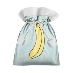 Подарочный 3D мешок с принтом банан в Петрозаводске, 100% полиэстер | Размер: 29*39 см | banana | банан
