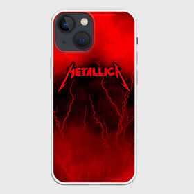 Чехол для iPhone 13 mini с принтом Metallica в Петрозаводске,  |  | metallica | группа | джеймс хэтфилд | кирк хэмметт | ларс ульрих | метал | металика | металлика | миталика | музыка | роберт трухильо | рок | трэш | трэшметал | хард | хардрок | хеви | хевиметал