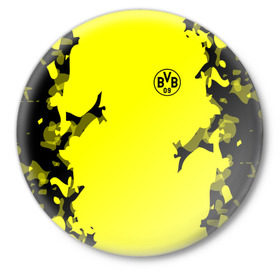 Значок с принтом FC Borussia 2018 Original в Петрозаводске,  металл | круглая форма, металлическая застежка в виде булавки | боруссия | дортмунд