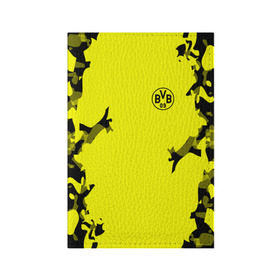 Обложка для паспорта матовая кожа с принтом FC Borussia 2018 Original в Петрозаводске, натуральная матовая кожа | размер 19,3 х 13,7 см; прозрачные пластиковые крепления | боруссия | дортмунд