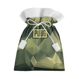 Подарочный 3D мешок с принтом PUBG в Петрозаводске, 100% полиэстер | Размер: 29*39 см | Тематика изображения на принте: battlegrounds | camo | player | unknowns | игра | камуфляж | шутер