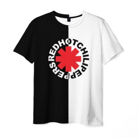Мужская футболка 3D с принтом Red Hot Chili Peppers в Петрозаводске, 100% полиэфир | прямой крой, круглый вырез горловины, длина до линии бедер | red hot chili peppers | rhcp | перцы | ред хот чили пепперс | рхчп | рэд