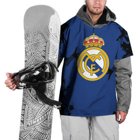 Накидка на куртку 3D с принтом Real Madrid 2018 Original в Петрозаводске, 100% полиэстер |  | fc | real madrid | реал мадрид | спорт | спортивные | фк | футбол | футбольный клуб