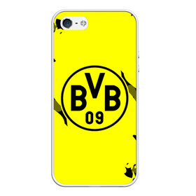 Чехол для iPhone 5/5S матовый с принтом FC Borussia 2018 Original в Петрозаводске, Силикон | Область печати: задняя сторона чехла, без боковых панелей | боруссия | дортмунд