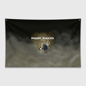 Флаг-баннер с принтом Imagine Dragons Dream в Петрозаводске, 100% полиэстер | размер 67 х 109 см, плотность ткани — 95 г/м2; по краям флага есть четыре люверса для крепления | альтернативный | американская | группа | драгонс | имеджин | инди | индирок | поп | рок | электроник