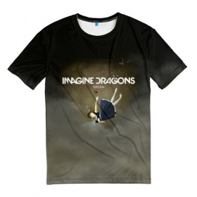 Мужская футболка 3D с принтом Imagine Dragons Dream в Петрозаводске, 100% полиэфир | прямой крой, круглый вырез горловины, длина до линии бедер | альтернативный | американская | группа | драгонс | имеджин | инди | индирок | поп | рок | электроник