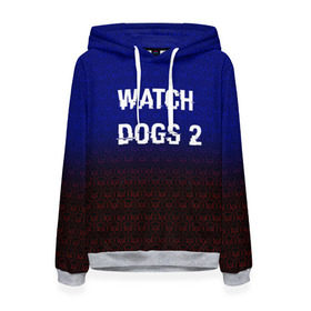 Женская толстовка 3D с принтом Watch Dogs 2 Hacked GAME в Петрозаводске, 100% полиэстер  | двухслойный капюшон со шнурком для регулировки, мягкие манжеты на рукавах и по низу толстовки, спереди карман-кенгуру с мягким внутренним слоем. | 