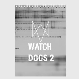 Скетчбук с принтом Wath dogs 2 collection в Петрозаводске, 100% бумага
 | 48 листов, плотность листов — 100 г/м2, плотность картонной обложки — 250 г/м2. Листы скреплены сверху удобной пружинной спиралью | game | wath dogs 2 | город | девушка | дрон | игры | компьютеры | пистолет | телефон | технологии | хакер