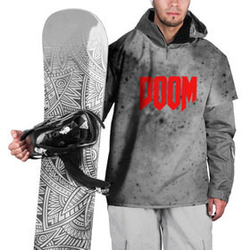Накидка на куртку 3D с принтом DOOM GRAY SPACE в Петрозаводске, 100% полиэстер |  | Тематика изображения на принте: art | doom | game | возвращение | дум | игра | легенда | шутер