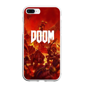 Чехол для iPhone 7Plus/8 Plus матовый с принтом DOOM в Петрозаводске, Силикон | Область печати: задняя сторона чехла, без боковых панелей | art | doom | game | возвращение | дум | игра | легенда | шутер