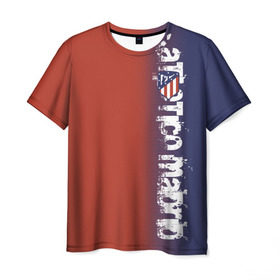 Мужская футболка 3D с принтом Atletico Madrid 2018 Original в Петрозаводске, 100% полиэфир | прямой крой, круглый вырез горловины, длина до линии бедер | Тематика изображения на принте: атлетико мадрид | эмблема