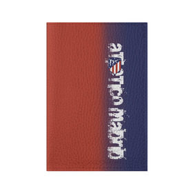 Обложка для паспорта матовая кожа с принтом Atletico Madrid 2018 Original в Петрозаводске, натуральная матовая кожа | размер 19,3 х 13,7 см; прозрачные пластиковые крепления | Тематика изображения на принте: атлетико мадрид | эмблема