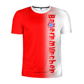 Мужская футболка 3D спортивная с принтом FC Bayern 2018 Original в Петрозаводске, 100% полиэстер с улучшенными характеристиками | приталенный силуэт, круглая горловина, широкие плечи, сужается к линии бедра | Тематика изображения на принте: bayern | fly fc | бавария | спорт | футбольный клуб