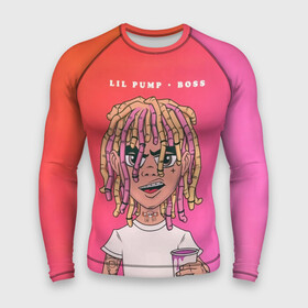 Мужской рашгард 3D с принтом Lil Pump Boss в Петрозаводске,  |  | hip hop | hiphop | lil pump | mc | rap | газзи гарсия | зачитал | клауд | клауд рэп | лил памп | лили | мс | памп | реп | репер | речитатив | рэп | рэпер | трэп | хип | хип хоп | хипхоп | хоп