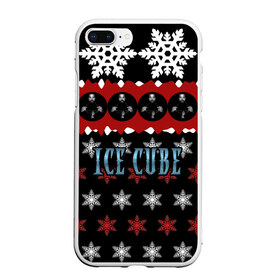 Чехол для iPhone 7Plus/8 Plus матовый с принтом Праздничный Ice Cube в Петрозаводске, Силикон | Область печати: задняя сторона чехла, без боковых панелей | hip hop | hiphop | ice cube | mc | n.w.a | rap | айс | джексон | западное по | знак | красный | куб | кубе | кубик льда | кьюб | мс | надпись | новогодний | новый год | о ши | оши | праздник | реп | репер | речитатив | рождество