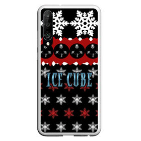 Чехол для Honor P30 с принтом Праздничный Ice Cube в Петрозаводске, Силикон | Область печати: задняя сторона чехла, без боковых панелей | hip hop | hiphop | ice cube | mc | n.w.a | rap | айс | джексон | западное по | знак | красный | куб | кубе | кубик льда | кьюб | мс | надпись | новогодний | новый год | о ши | оши | праздник | реп | репер | речитатив | рождество