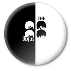 Значок с принтом The Beatles в Петрозаводске,  металл | круглая форма, металлическая застежка в виде булавки | beatles | the beatles | бителз | бителс | битлз | битлс | битлы | группа | джон леннон | джордж харрисон | жуки | зе | ливерпульская четвёрка | мерсибит | пол маккартни | поп | ринго старр | рок