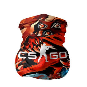 Бандана-труба 3D с принтом CS GO Hyper Beast в Петрозаводске, 100% полиэстер, ткань с особыми свойствами — Activecool | плотность 150‒180 г/м2; хорошо тянется, но сохраняет форму | awp | counter strike | game | skin | авп | игры | прикольные | скин