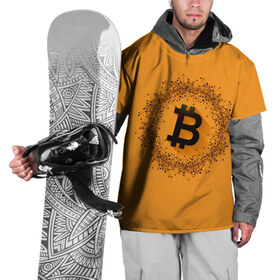 Накидка на куртку 3D с принтом BTC в Петрозаводске, 100% полиэстер |  | bitcoin | btc | crypto | биткоин | валюта | деньги | криптовалюта | цифровое золото