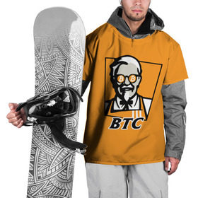 Накидка на куртку 3D с принтом BITCOIN в стиле KFC в Петрозаводске, 100% полиэстер |  | bitcoin | btc | crypto | kfc | биткоин | валюта | деньги | криптовалюта | цифровое золото