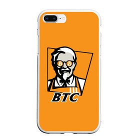 Чехол для iPhone 7Plus/8 Plus матовый с принтом BITCOIN в стиле KFC в Петрозаводске, Силикон | Область печати: задняя сторона чехла, без боковых панелей | bitcoin | btc | crypto | kfc | биткоин | валюта | деньги | криптовалюта | цифровое золото