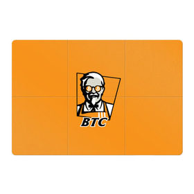 Магнитный плакат 3Х2 с принтом BITCOIN в стиле KFC в Петрозаводске, Полимерный материал с магнитным слоем | 6 деталей размером 9*9 см | bitcoin | btc | crypto | kfc | биткоин | валюта | деньги | криптовалюта | цифровое золото