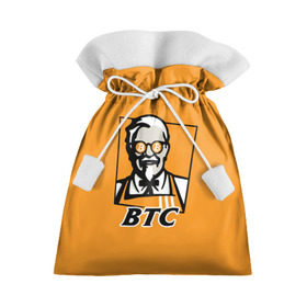 Подарочный 3D мешок с принтом BITCOIN в стиле KFC в Петрозаводске, 100% полиэстер | Размер: 29*39 см | bitcoin | btc | crypto | kfc | биткоин | валюта | деньги | криптовалюта | цифровое золото