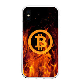 Чехол для iPhone XS Max матовый с принтом BITCOIN FIRE в Петрозаводске, Силикон | Область печати: задняя сторона чехла, без боковых панелей | bitcoin | btc | coin | crypto | ethereum | money | orange | биткоин | валюта | деньги | известные | криптовалюта | логотип | монета | надписи.cash | оранжевый | цвет | цифровое золото | эфир