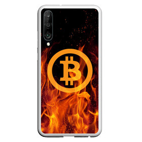 Чехол для Honor P30 с принтом BITCOIN FIRE в Петрозаводске, Силикон | Область печати: задняя сторона чехла, без боковых панелей | bitcoin | btc | coin | crypto | ethereum | money | orange | биткоин | валюта | деньги | известные | криптовалюта | логотип | монета | надписи.cash | оранжевый | цвет | цифровое золото | эфир