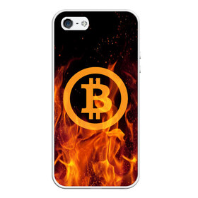 Чехол для iPhone 5/5S матовый с принтом BITCOIN FIRE в Петрозаводске, Силикон | Область печати: задняя сторона чехла, без боковых панелей | Тематика изображения на принте: bitcoin | btc | coin | crypto | ethereum | money | orange | биткоин | валюта | деньги | известные | криптовалюта | логотип | монета | надписи.cash | оранжевый | цвет | цифровое золото | эфир