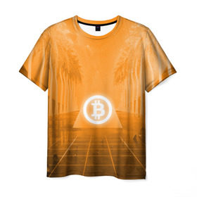 Мужская футболка 3D с принтом BITCOIN в Петрозаводске, 100% полиэфир | прямой крой, круглый вырез горловины, длина до линии бедер | bitcoin | btc | coin | crypto | ethereum | money | orange | биткоин | валюта | деньги | известные | криптовалюта | логотип | монета | надписи.cash | оранжевый | цвет | цифровое золото | эфир