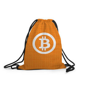 Рюкзак-мешок 3D с принтом BITCOIN в Петрозаводске, 100% полиэстер | плотность ткани — 200 г/м2, размер — 35 х 45 см; лямки — толстые шнурки, застежка на шнуровке, без карманов и подкладки | bitcoin | btc | coin | crypto | ethereum | money | orange | биткоин | валюта | деньги | известные | криптовалюта | логотип | монета | надписи.cash | оранжевый | цвет | цифровое золото | эфир