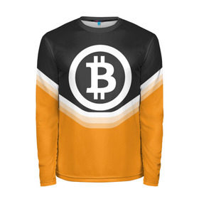 Мужской лонгслив 3D с принтом BITCOIN UNIFORM в Петрозаводске, 100% полиэстер | длинные рукава, круглый вырез горловины, полуприлегающий силуэт | bitcoin | btc | coin | crypto | ethereum | money | orange | биткоин | валюта | деньги | известные | криптовалюта | логотип | монета | надписи.cash | оранжевый | цвет | цифровое золото | эфир