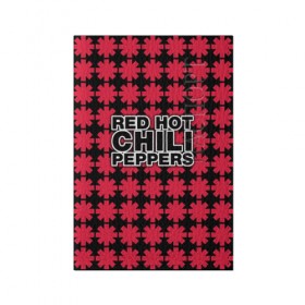 Обложка для паспорта матовая кожа с принтом Red Hot Chili Peppers в Петрозаводске, натуральная матовая кожа | размер 19,3 х 13,7 см; прозрачные пластиковые крепления | Тематика изображения на принте: 