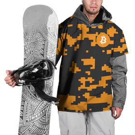 Накидка на куртку 3D с принтом BITCOIN в Петрозаводске, 100% полиэстер |  | Тематика изображения на принте: bitcoin | btc | crypto | биткоин | валюта | деньги | криптовалюта | цифровое золото