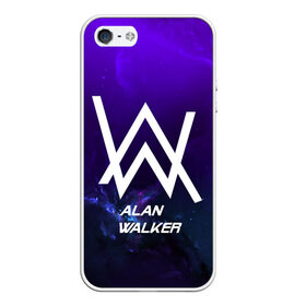 Чехол для iPhone 5/5S матовый с принтом Alan Walker SPACE COLLECTION в Петрозаводске, Силикон | Область печати: задняя сторона чехла, без боковых панелей | alan walker | club | music | абстракция | клубная музыка | космос | краски | музыка