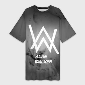 Платье-футболка 3D с принтом ALAN WALKER в Петрозаводске,  |  | Тематика изображения на принте: alan walker | club | music | абстракция | клубная музыка | космос | краски | музыка