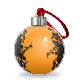 Ёлочный шар с принтом BITCOIN в Петрозаводске, Пластик | Диаметр: 77 мм | bitcoin | btc | crypto | биткоин | валюта | деньги | криптовалюта | цифровое золото